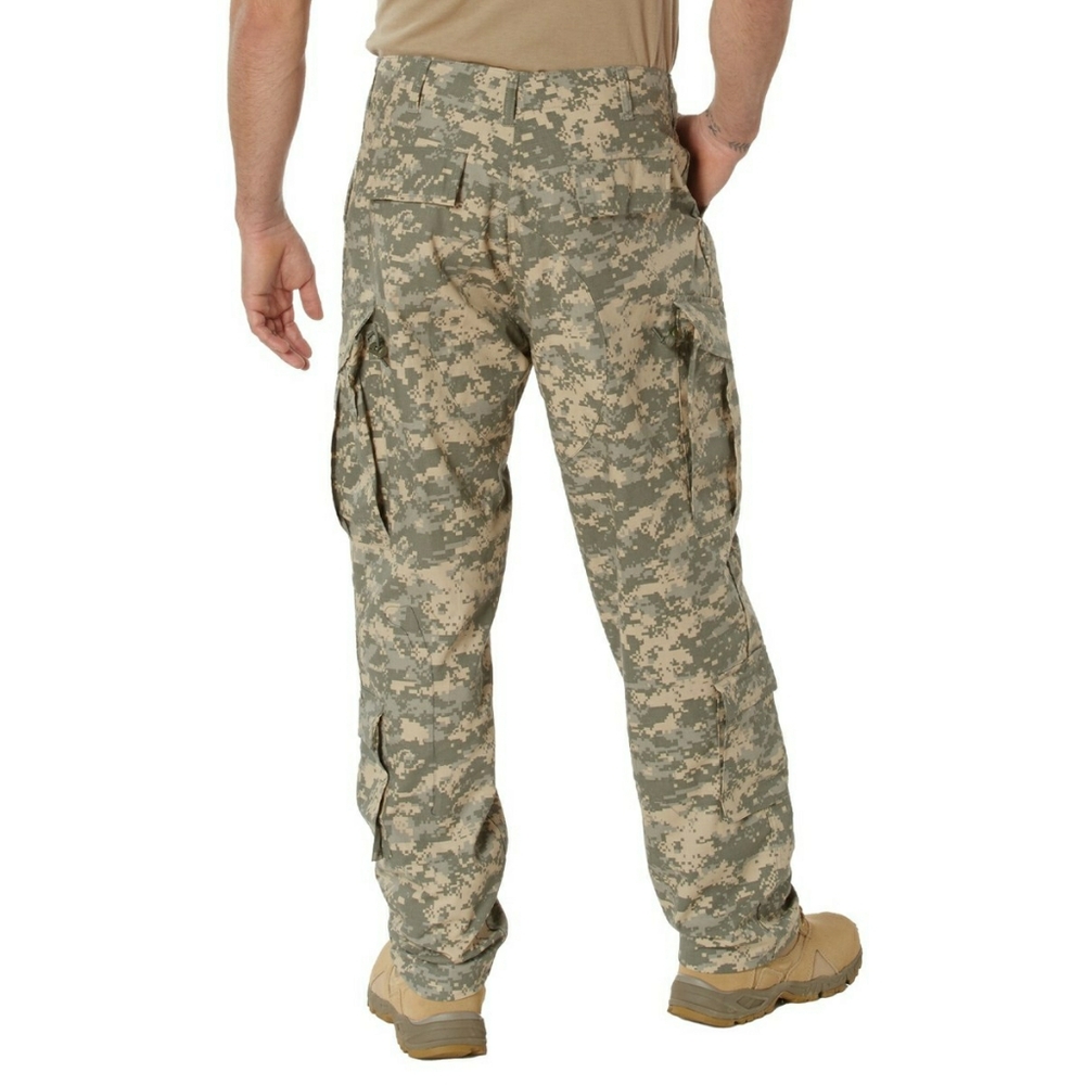 US Army ACU Field Pants Cargo Military Digital Camo Uniform Size L